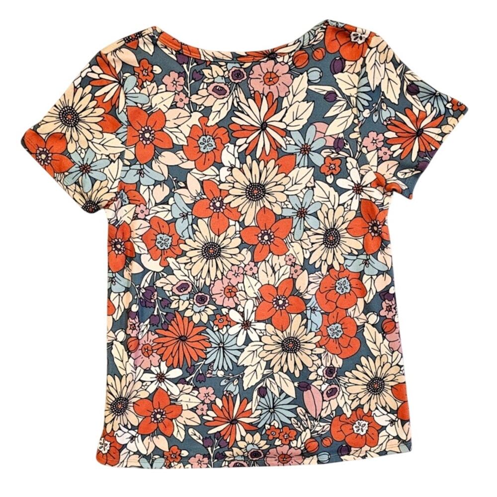 Bombom Retro Floral T Shirt, Boho, Festival, Groovy, 70's, Womens Sz M - Picture 3 of 8